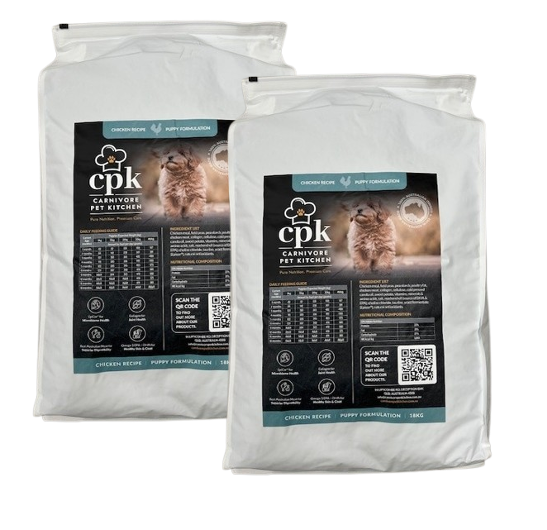 Large Kibble Pack: 2 x 18KG Kibble Bag